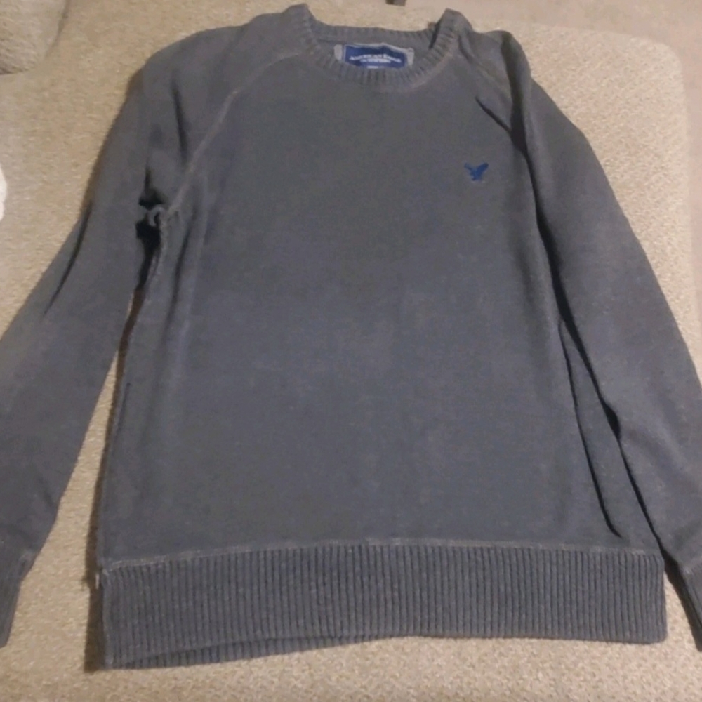 American Eagle Outfitters Men's XXL Charcoal Crewneck Sweater (0026)